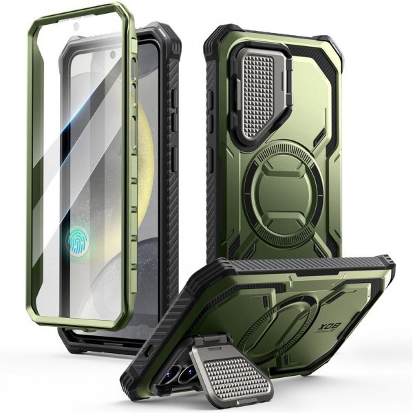 Supcase Samsung Galaxy S25 Deksel ArmorBox MagSafe Grønn