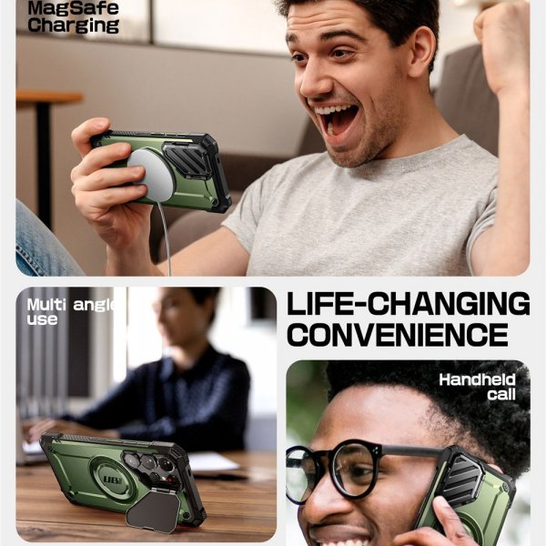 Supcase Samsung Galaxy S25 Ultra Deksel UB Mag XT Grønn
