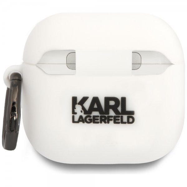 Karl Lagerfeld AirPods 4 Deksel Karl 3D Hvit