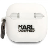 Karl Lagerfeld AirPods 4 Deksel Karl 3D Hvit