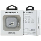 Karl Lagerfeld AirPods 4 Deksel Monogram Karl & Choupette Sølv