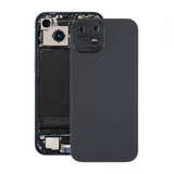 iPhone 15 baksideglass med magnet og kameralinse - svart