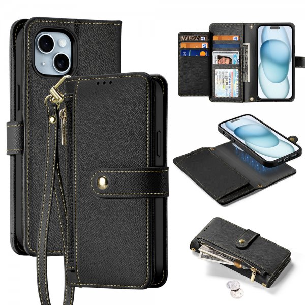 Dux Ducis iPhone 15 Etui 2-in-1 Lawa Series MagSafe Svart