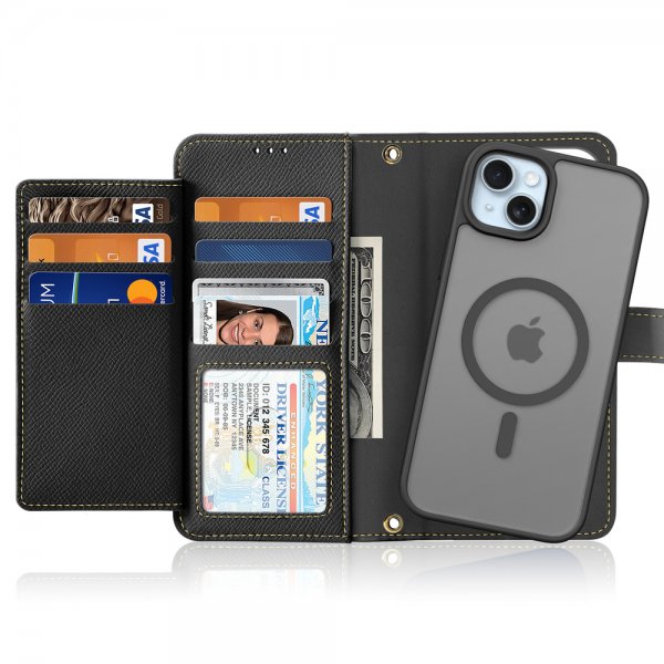Dux Ducis iPhone 15 Etui 2-in-1 Lawa Series MagSafe Svart
