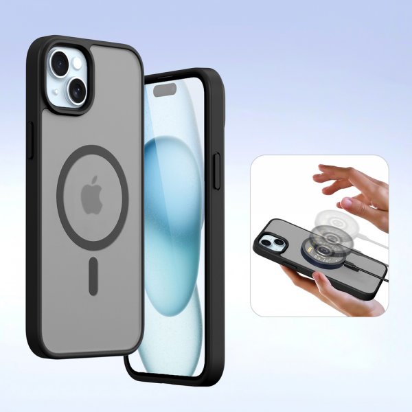 Dux Ducis iPhone 15 Etui 2-in-1 Lawa Series MagSafe Svart