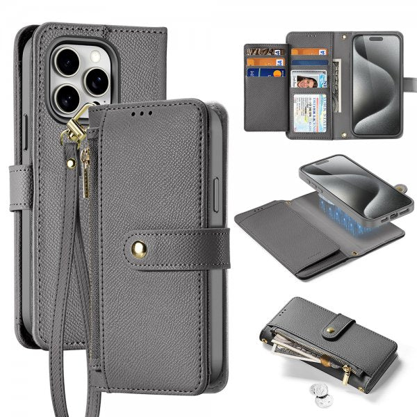 Dux Ducis iPhone 15 Pro Max Etui 2-in-1 Lawa Series MagSafe Grå