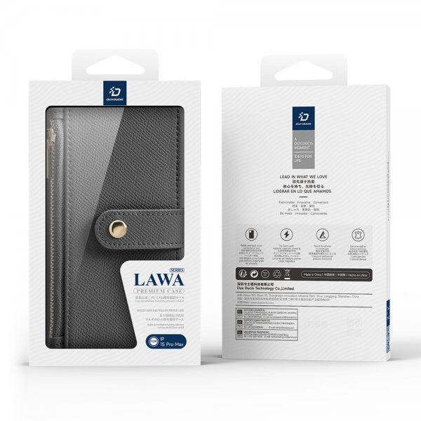 Dux Ducis iPhone 15 Pro Max Etui 2-in-1 Lawa Series MagSafe Grå