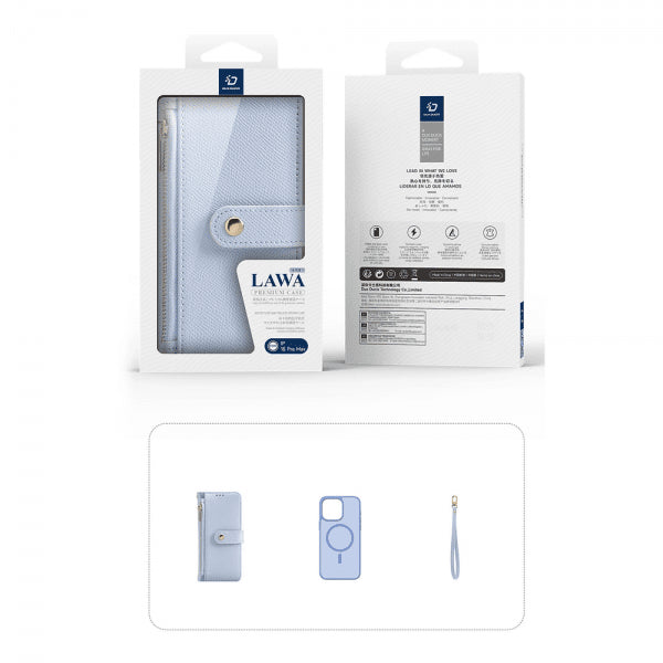 Dux Ducis iPhone 15 Pro Max Etui 2-in-1 Lawa Series MagSafe Blå