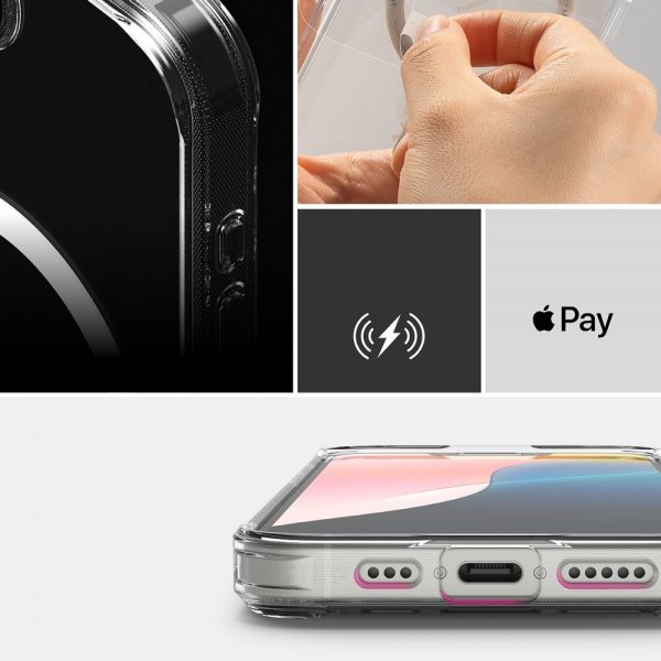 Ringke iPhone 16 Deksel Fusion Magnetic Transparent