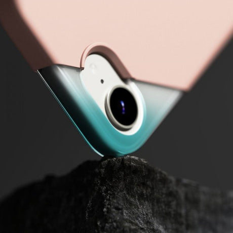 Ringke iPhone 16e/iPhone 17e Deksel Silicone Magnetic Pink Sand