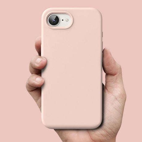 Ringke iPhone 16e/iPhone 17e Deksel Silicone Magnetic Pink Sand