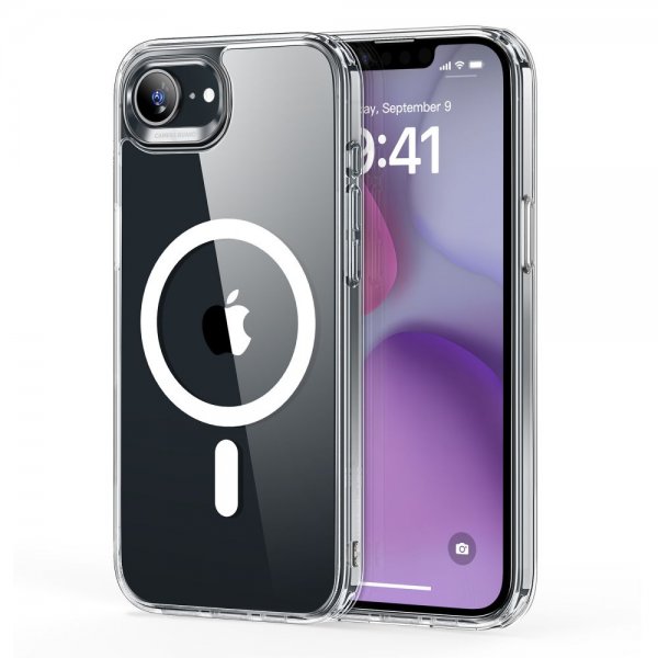 ESR iPhone 16e/17e Deksel Classic Hybrid HaloLock Transparent