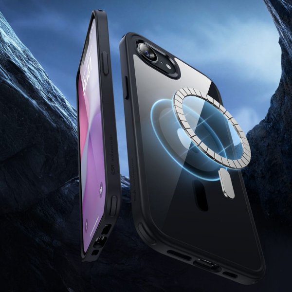 ESR iPhone 16e/17e Deksel Classic Hybrid HaloLock Svart