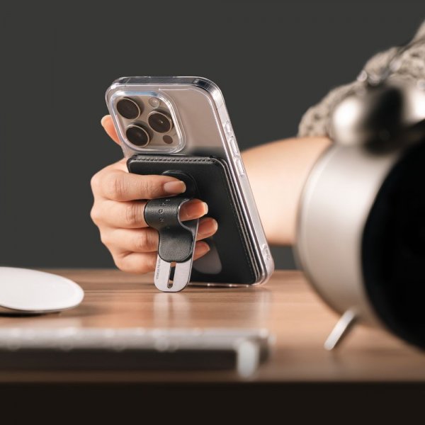 Ringke MagSafe Kortholder Slide Grip Wallet Magnetic Svart