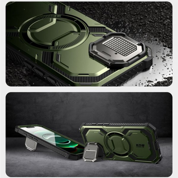 Supcase iPhone 16e/iPhone 17e Deksel ArmorBox MagSafe Grønn