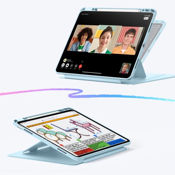 ESR iPad Air 13 (M2/M3) Etui Flip Hybrid Blå