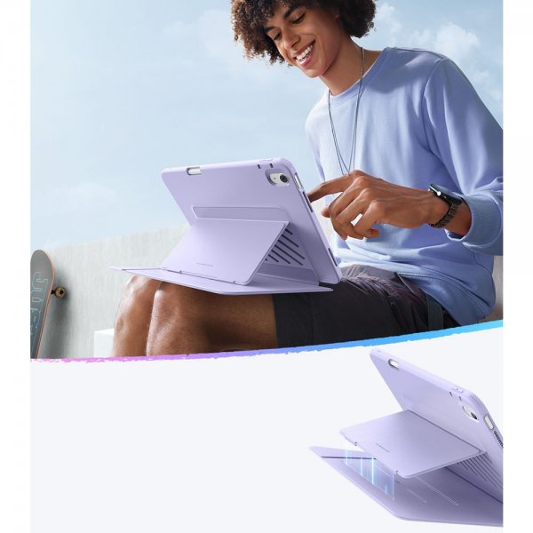 ESR iPad Air 13 (M2/M3) Etui Flip Hybrid Lilla