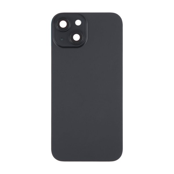 iPhone 15 baksideglass med magnet og kameralinse - svart
