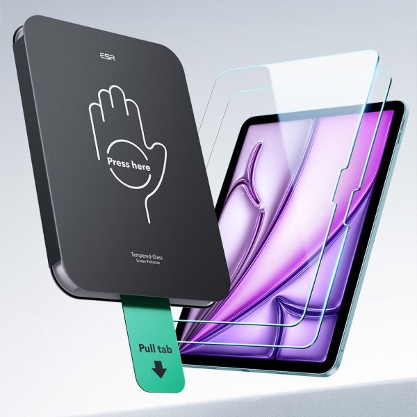ESR iPad Air 11 (M2/M3) Skjermbeskytter UltraFit 2-pakning