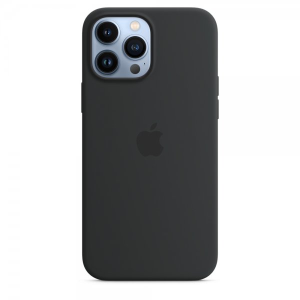 Apple Original iPhone 13 Pro Max Deksel Silikon Deksel MagSafe Midnatt