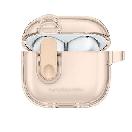 Amazingthing AirPods 4/5 Deksel Minimal Click Beige