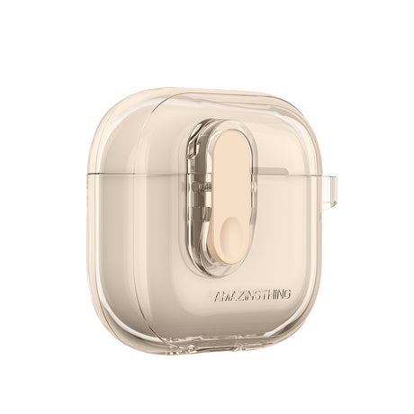 Amazingthing AirPods 4/5 Deksel Minimal Click Beige