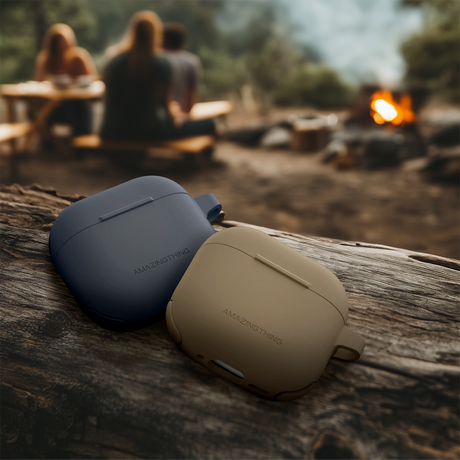 Amazingthing AirPods 4/5 Deksel Omni GripClip Beige