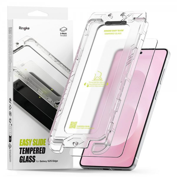 Ringke Samsung Galaxy S25 Edge Skjermbeskytter Easy Slide 2-pakning