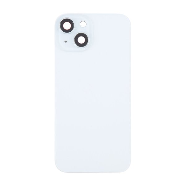 iPhone 15 Plus baksideglass med magnet og kameralinse - hvit