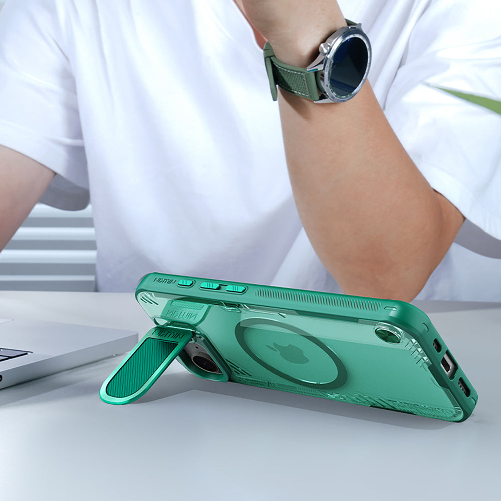 Nillkin iPhone 16e/iPhone 17e Deksel Iceblade Prop MagSafe Grønn