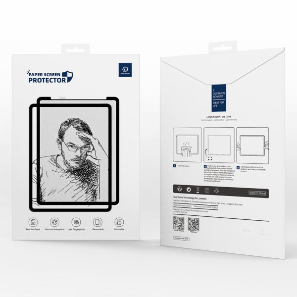 Dux Ducis Samsung Galaxy Tab S7/S8/S9/S9 FE/S10 FE Skjermbeskytter Naad Series Matte