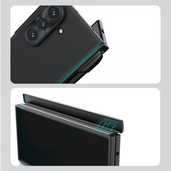 Nillkin Samsung Galaxy Z Fold 7 Deksel Super Frosted Shield Fold MagSafe Pen Slot Svart