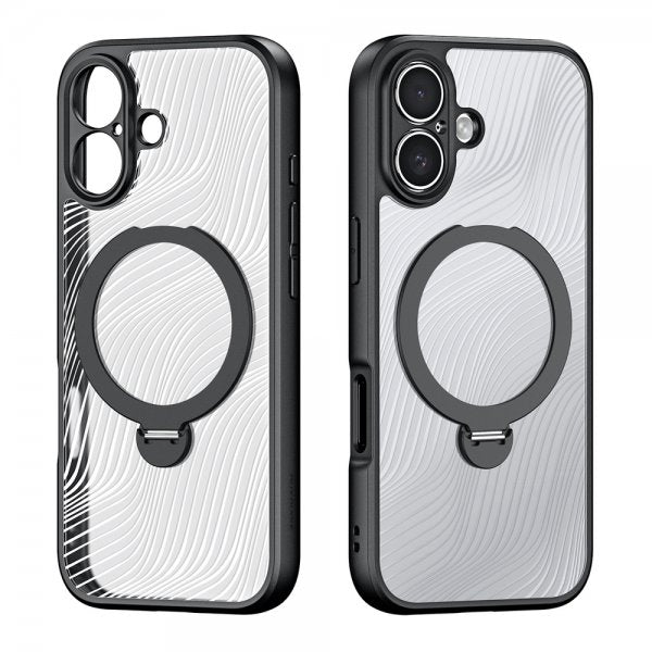 Dux Ducis iPhone 17 Deksel Aimo Series MagSafe Kickstand Svart