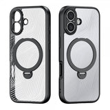 Dux Ducis iPhone 17 Deksel Aimo Series MagSafe Kickstand Svart