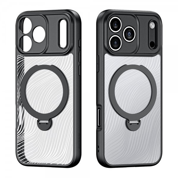 Dux Ducis iPhone 17 Pro Max Deksel Aimo Series MagSafe Kickstand Svart