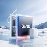 Joyroom 67W Vegglader med innebygd USB-C kabel & USB-C uttak Hvit