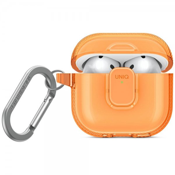 UNIQ AirPods 4 Deksel Glase Pro Oransje