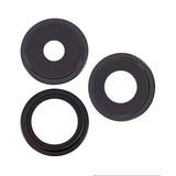 Kameralinse med metallramme for iPhone 15 Pro - svart