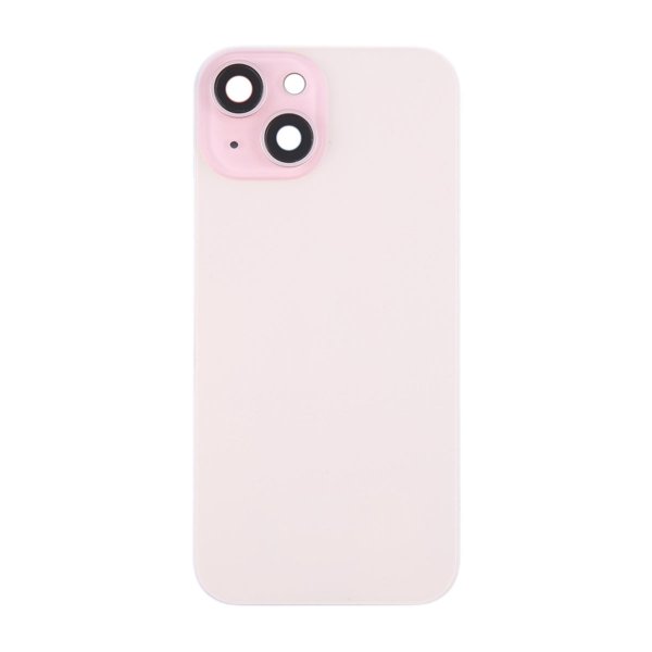 iPhone 15 Plus Baksideglass med Magnet og Kameralinse - Rosa