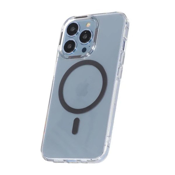 iPhone 15 Pro Max Deksel TPU MagSafe Grå