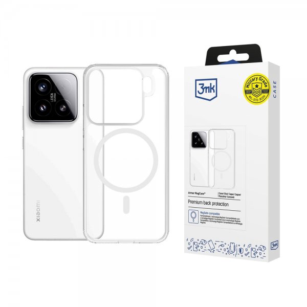3mk Xiaomi 15 Deksel Armor MagCase Klar