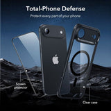 ESR iPhone Air Deksel og Skjermbeskytter Classic Hybrid MagSafe Set Svart Transparent