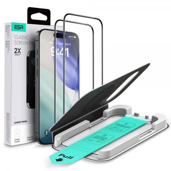 ESR iPhone Air Skjermbeskytter UltraFit 2-pakning