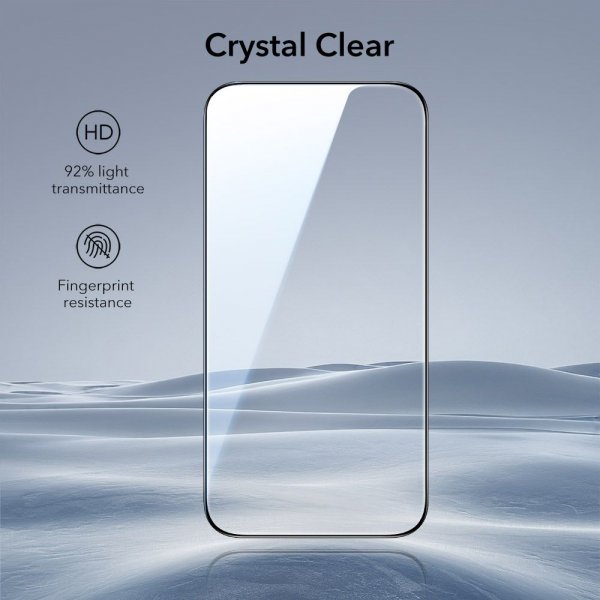 ESR iPhone 17 Pro Max Skjermbeskytter UltraFit 2-pakning