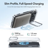 ESR iPhone 17 Pro Deksel Classic Hybrid Kickstand MagSafe Transparent