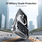 ESR iPhone 17 Pro Deksel Classic Hybrid Kickstand MagSafe Transparent