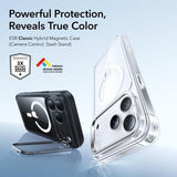 ESR iPhone 17 Pro Max Deksel Classic Hybrid Kickstand MagSafe Svart Transparent