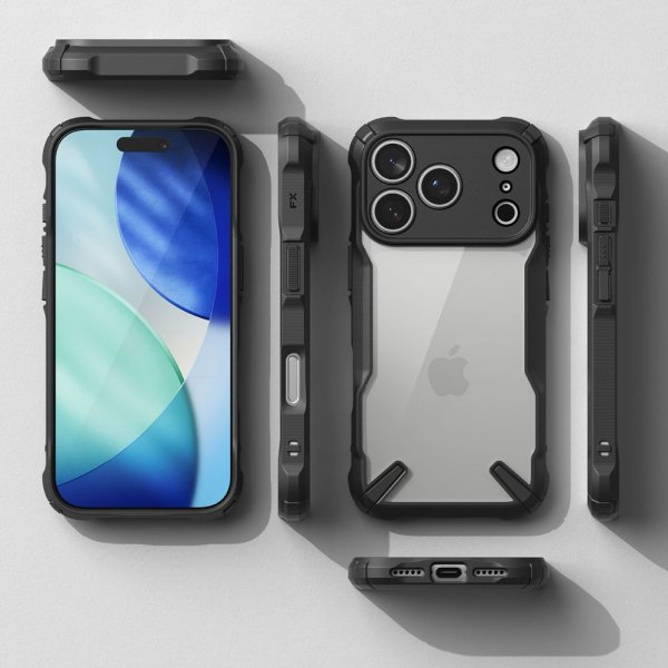 Ringke iPhone 17 Pro Max Deksel Fusion X Svart