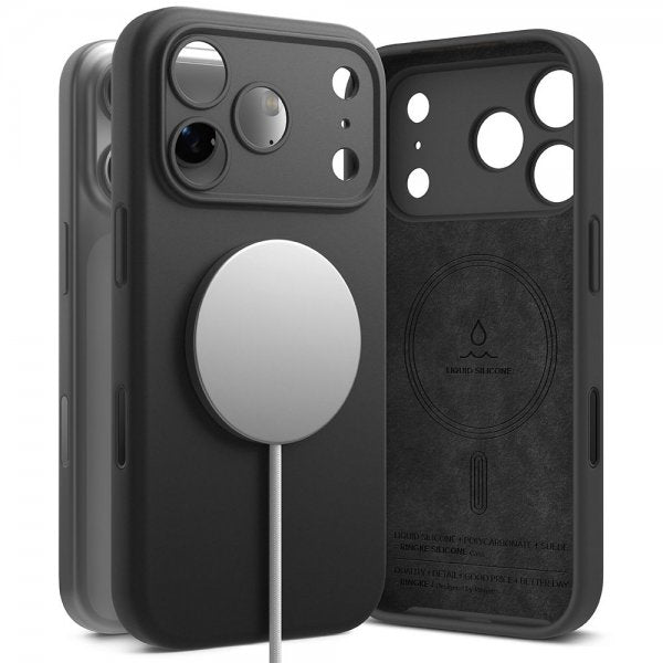 Ringke iPhone 17 Pro Deksel Silicone Magnetic Lilla