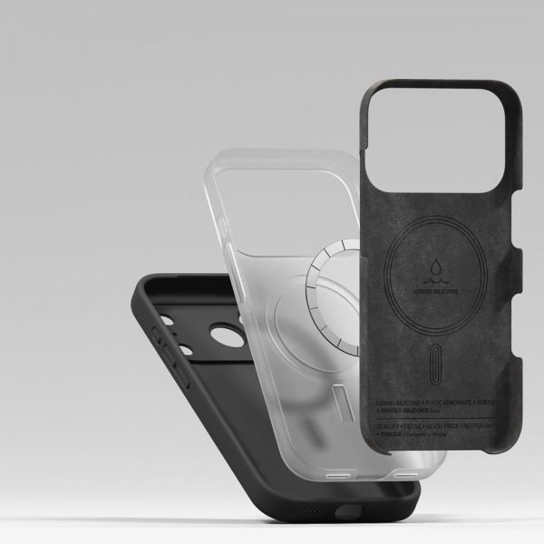 Ringke iPhone 17 Pro Deksel Silicone Magnetic Lilla